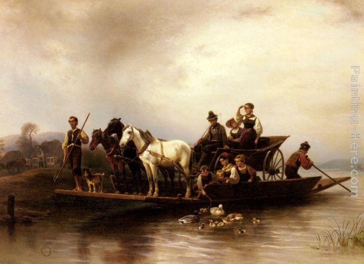 Wilhelm Alexander Meyerheim The Arrival of the Ferry